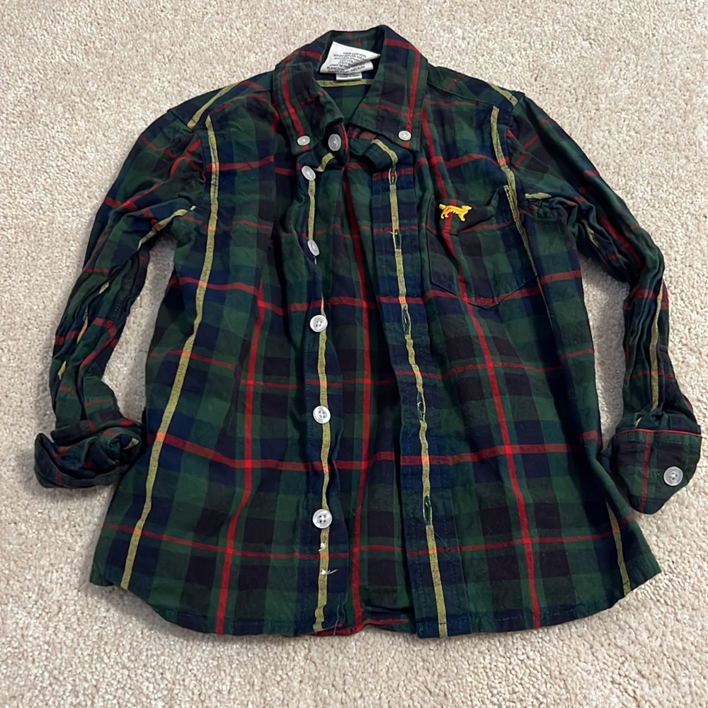 Jack Thomas 3T Plaid Kids Shirt